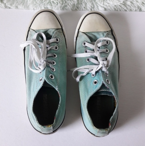 Converse double tongue floral-inside sneakers - Picture 2 of 8